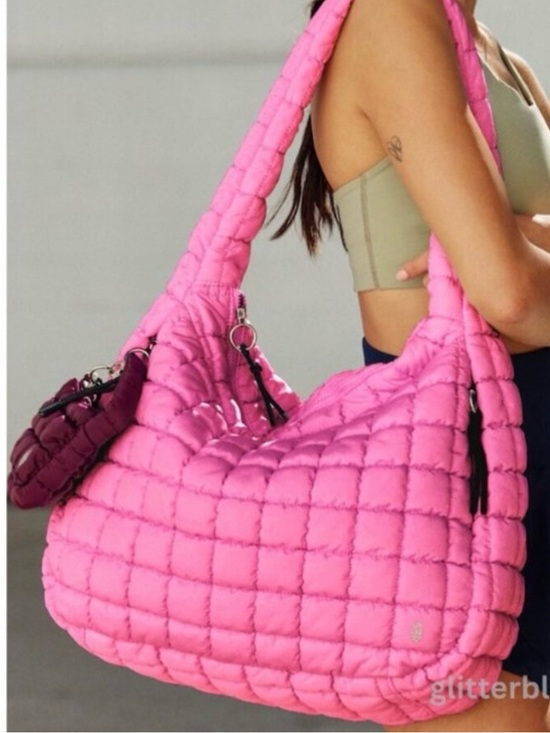 FP Movement by Free People Handbags - FP Movement by Free People: Quilted Carry-all In Pink Combo…NWT